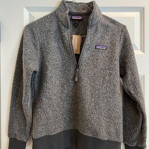 Patagonia grey quarter zip pullover size small